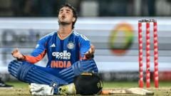 India's Abhishek hits fastest century in full-member T20s