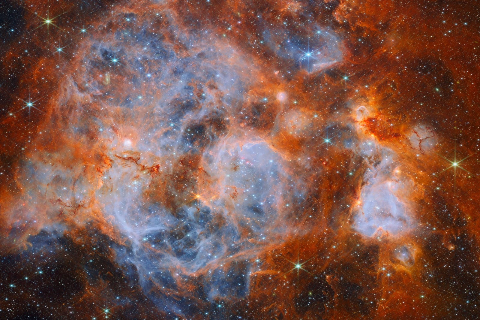 Webb Sees Turbulent Star Nursery