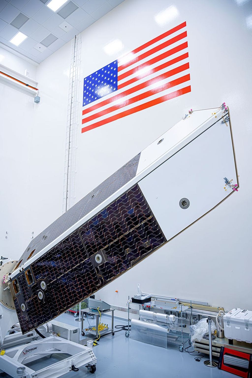 NEO Surveyor’s Sunshade Gets Inspected